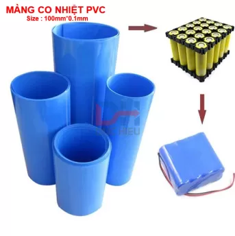Co nhiệt PVC bọc khối Pin Lithium. Size 150 - 170 - 200 - 250 - 300mm